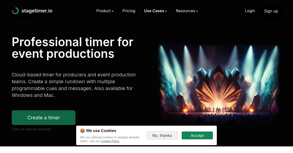Professional timer for event productions | stagetimer.io