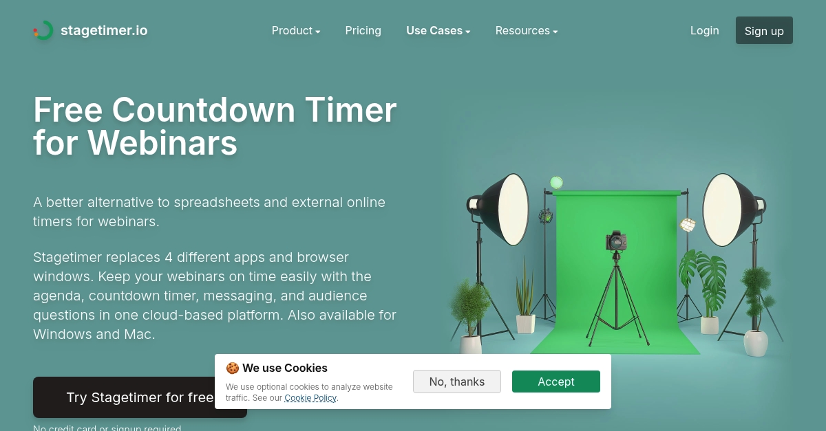 Free Countdown Timer for Webinars | stagetimer.io
