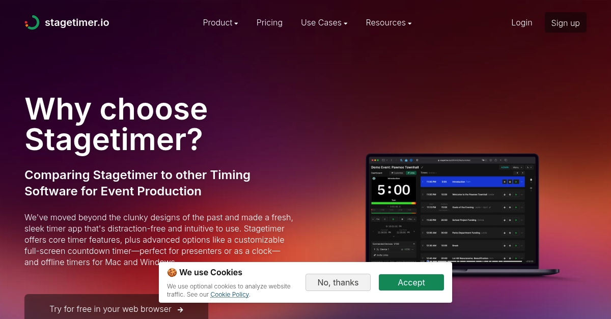 Why choose Stagetimer? | stagetimer.io